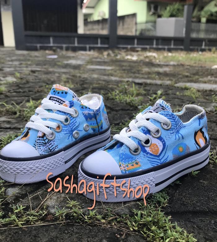 Sepatu anak Converse Low Motif Keren