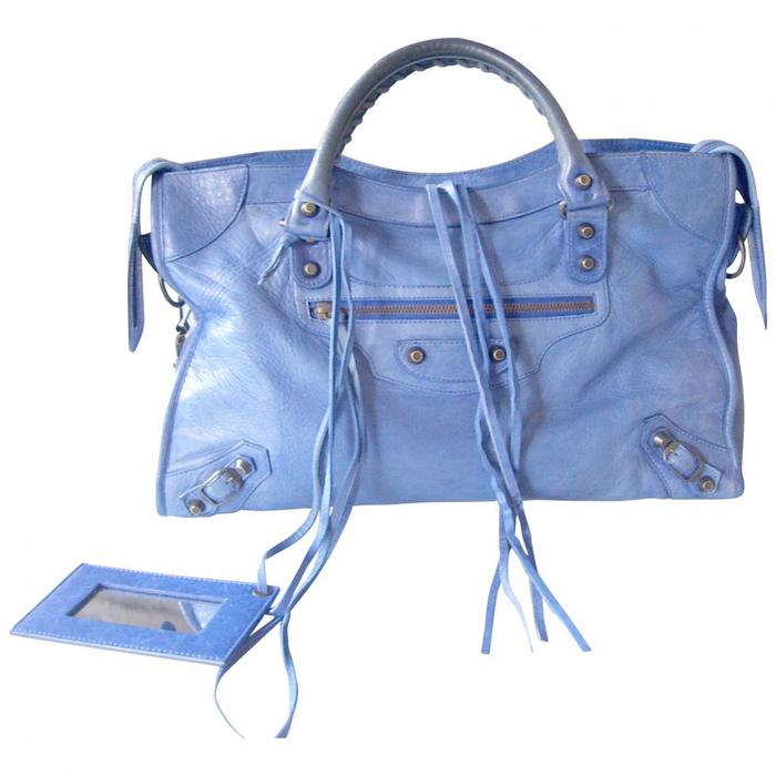 Balenciaga Classic City Blue Lambskin Leather Tote. - ORIGINAL YA!