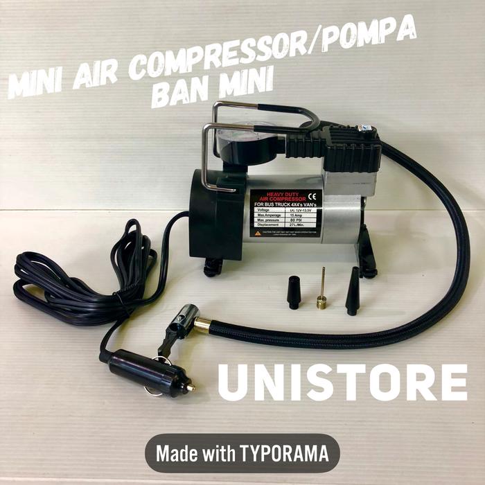 Pompa ban mini/mini air compressor 12 volt DC
