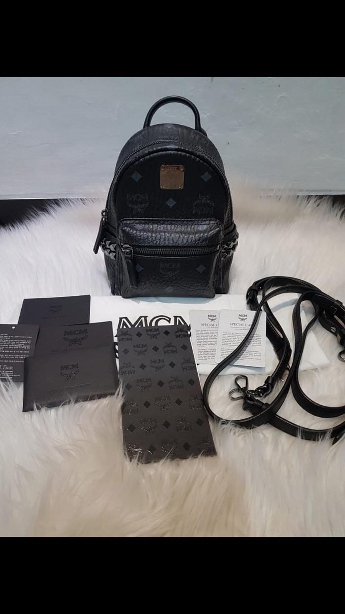 Preloved MCM Bebeboo Black Mini backpack 2017