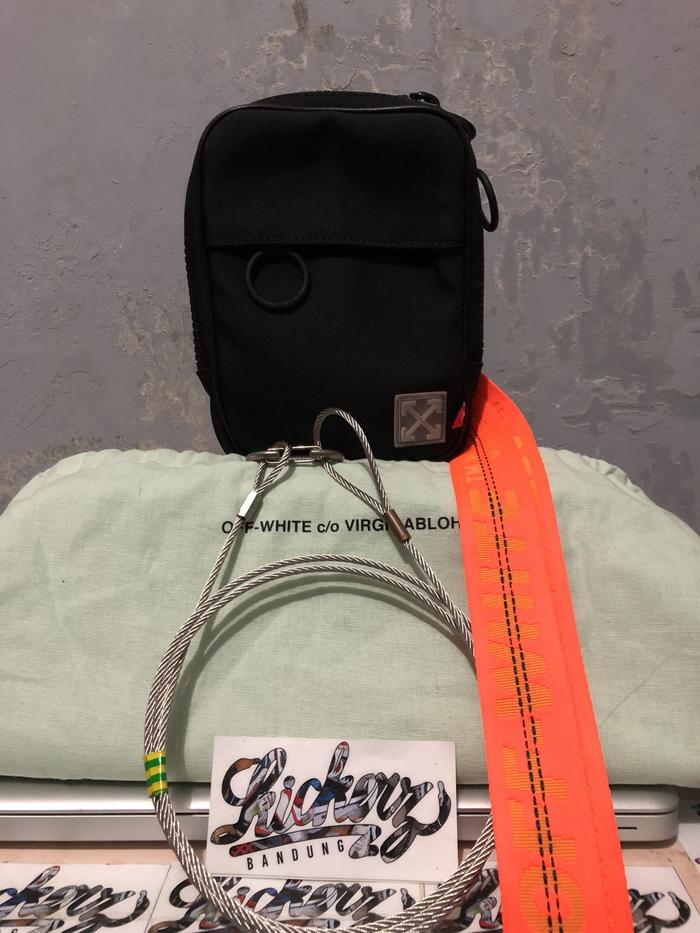 Off White Black Tape Mini Crossbody Bag Original