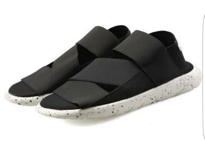 Adidas Y-3 Qasa Sandal Black White Premium Original / Sendal Sepatu Y3