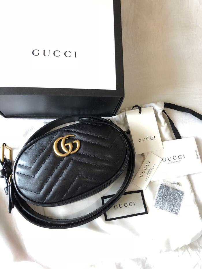 Preloved Gucci Belt Bag Black Ghw