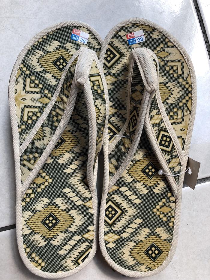 Sendal Jepit Motif Batik Jogjakarta Yogyakarta Murah Sandal Unik
