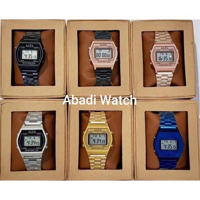 Jam tangan Wanita digital ORIGINAL ALFA