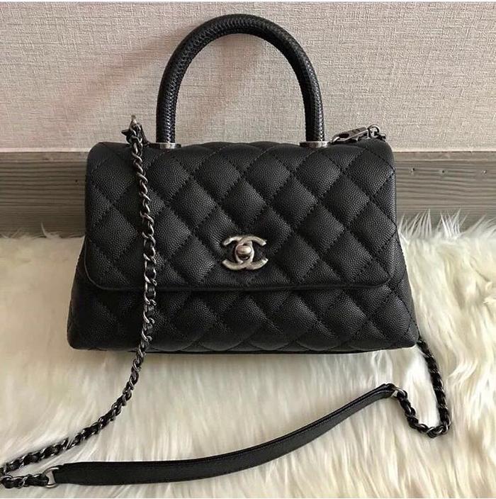 Preloved Chanel Coco Handle Black