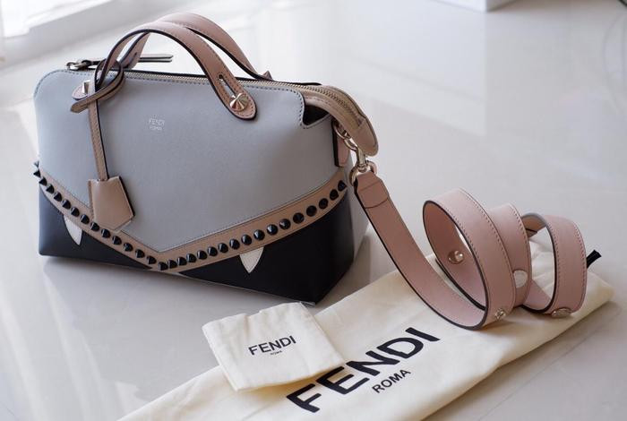Fendi btw monster light blue bag