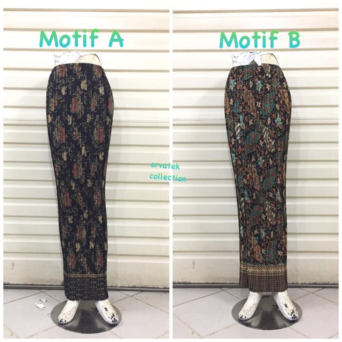 Rok Prisket Batik RP017 Bawahan Kebaya Batik Wanita Pliskt Maxi Skirt
