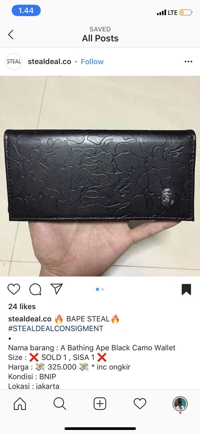 A bathing ape wallet