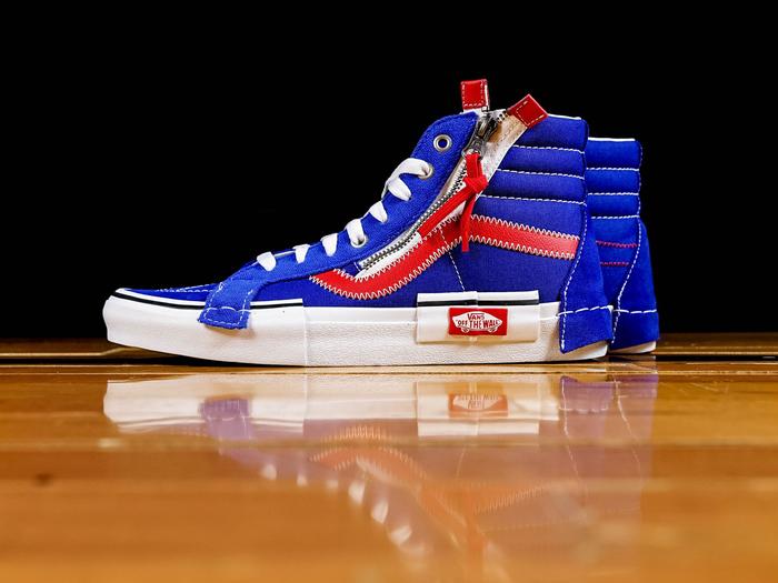 VANS SK8-HI REISSUE CAP CUT AND PASTE SURF THE WEB RED ORIGINAL