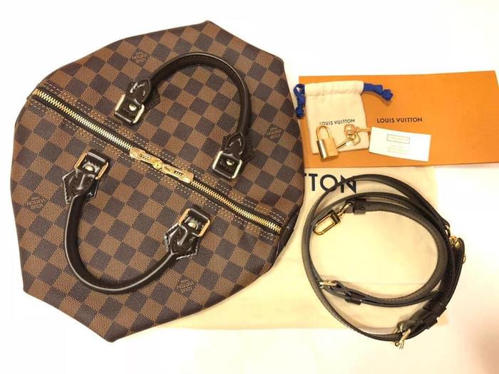 preloved like new Lv bandou 25 damier thn 2024