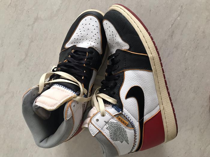 Nike air jordan union black toe