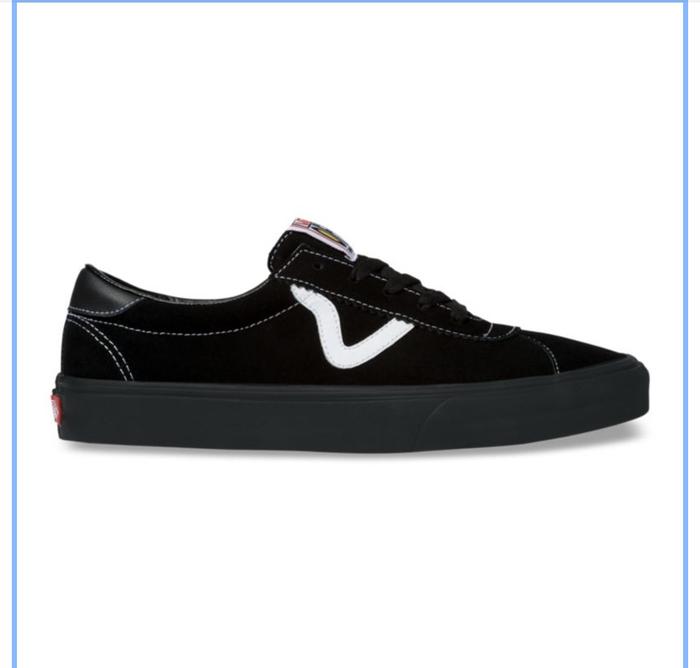 Sepatu vans sport suede black/black
