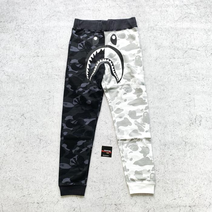 Bape Neighborhood NBHD Half Camo Shark Pants