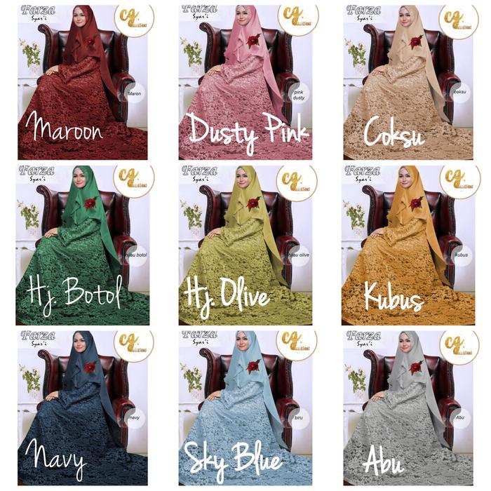 Gamis ASLI FARZA Syari Brukat JUMBO