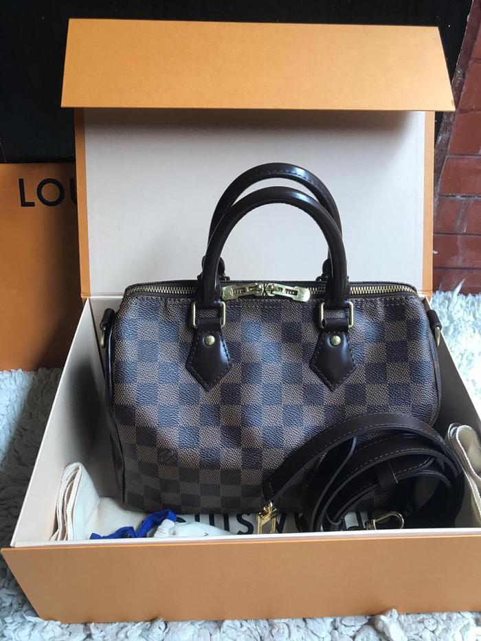 Preloved lv bandou 25 damier 2017