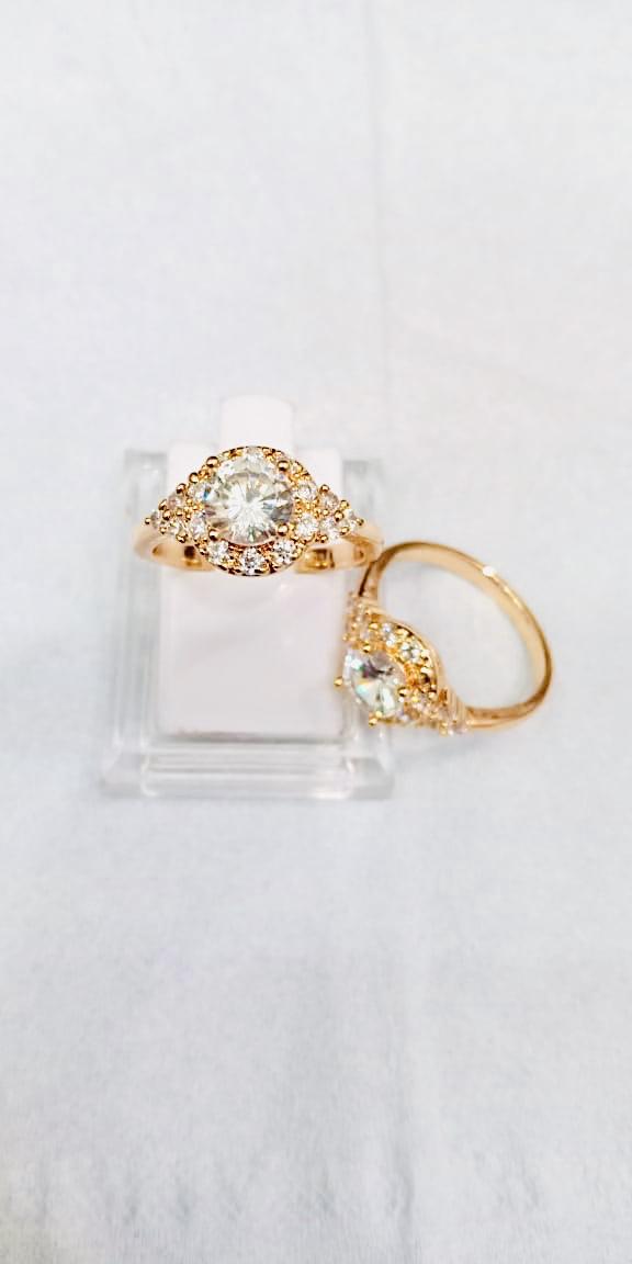 Cincin wanita cincin permata zircone cincin lapis emas cincin permata