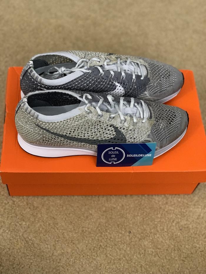 Nike flyknit racer pure platinum