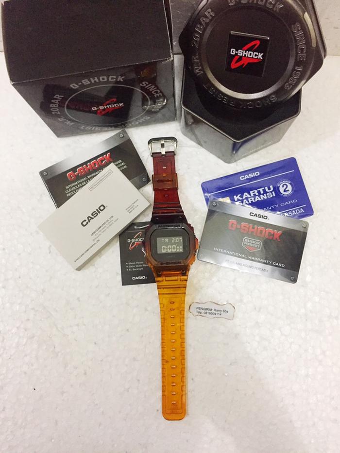 Gshock DW 5600 Orange Original Casio G Shock