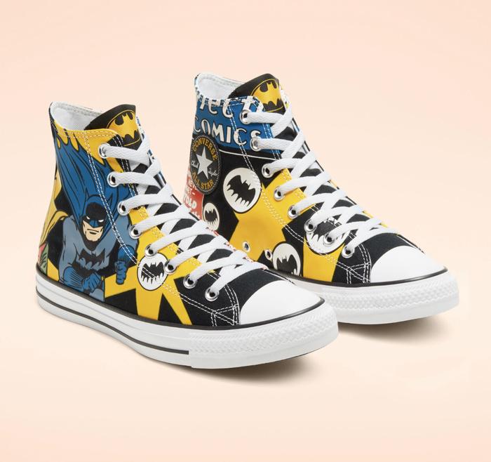 BATMAN x CONVERSE CHUCK TAYLOR ALL STAR HI BLACK WHITE LEMON ORIGINAL