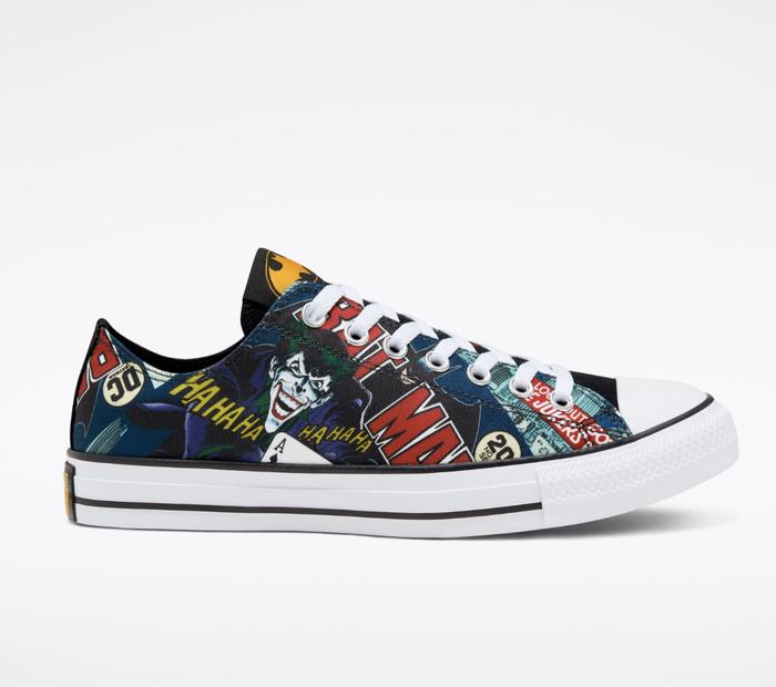 BATMAN x CONVERSE CHUCK TAYLOR ALL STAR OX WHITE BLACK MULTI ORIGINAL