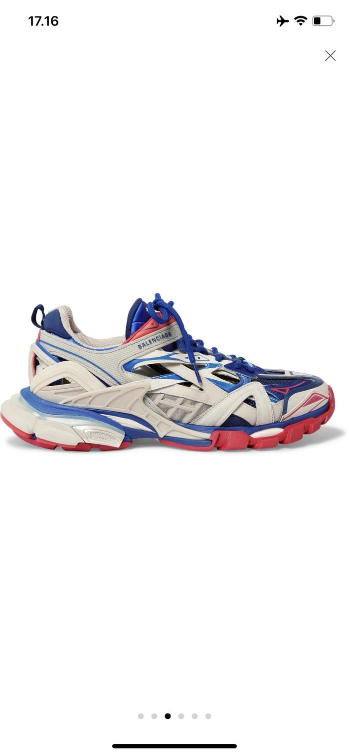 Balenciaga Track.2 Nylon, Mesh, and Rubber Sneakers