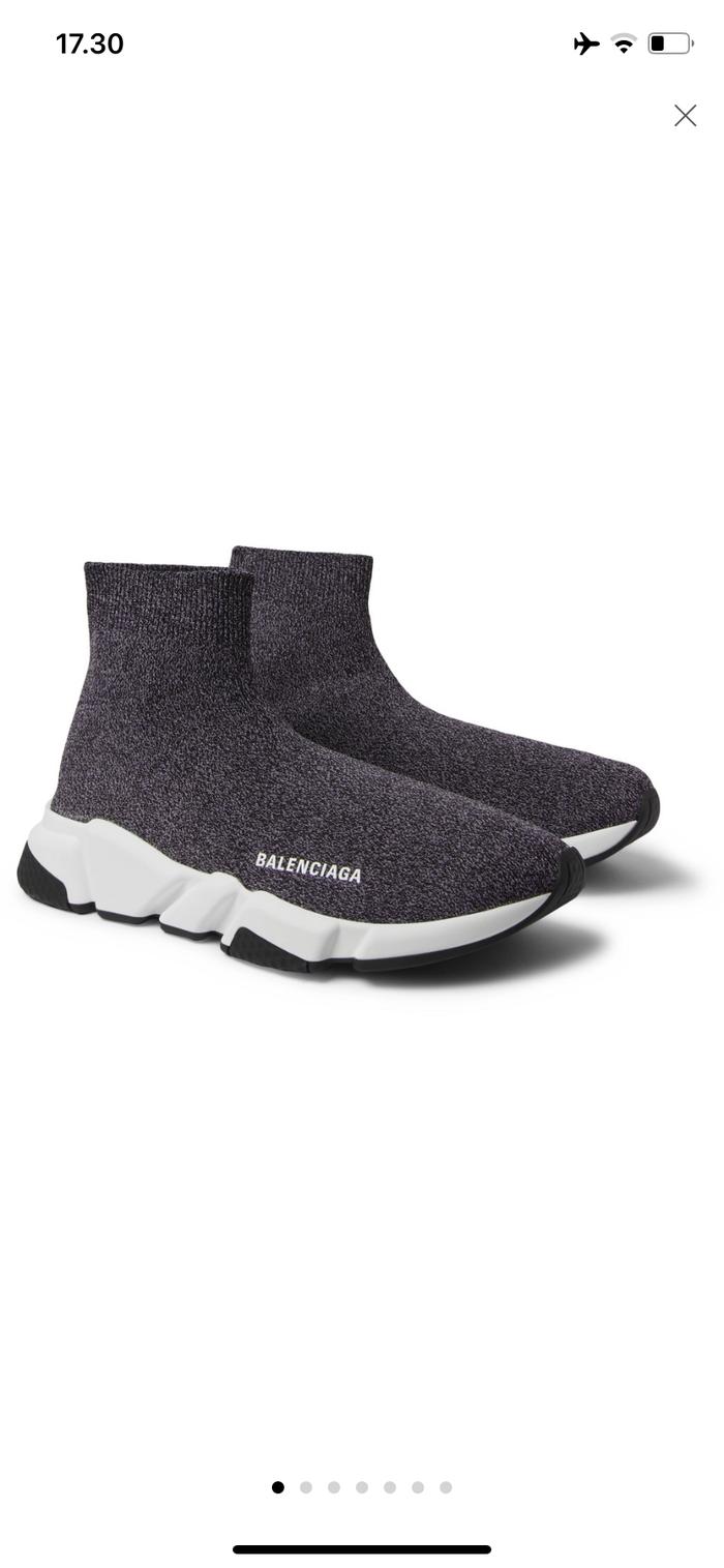 Balenciaga Speed Sock Strech-Knit Slip-On Sneakers