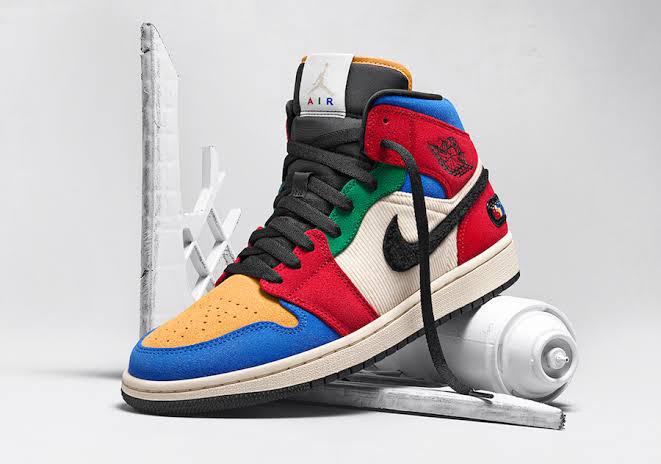 BLUE THE GREAT x AIR JORDAN 1 MID SE FEARLESS ORIGINAL