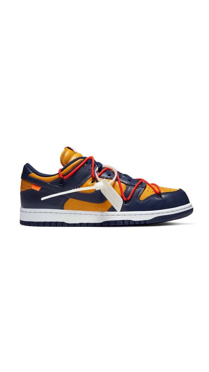 Off-White x NIKE DUNK LOW MICHIGAN MIDNIGHT NAVY ORIGINAL
