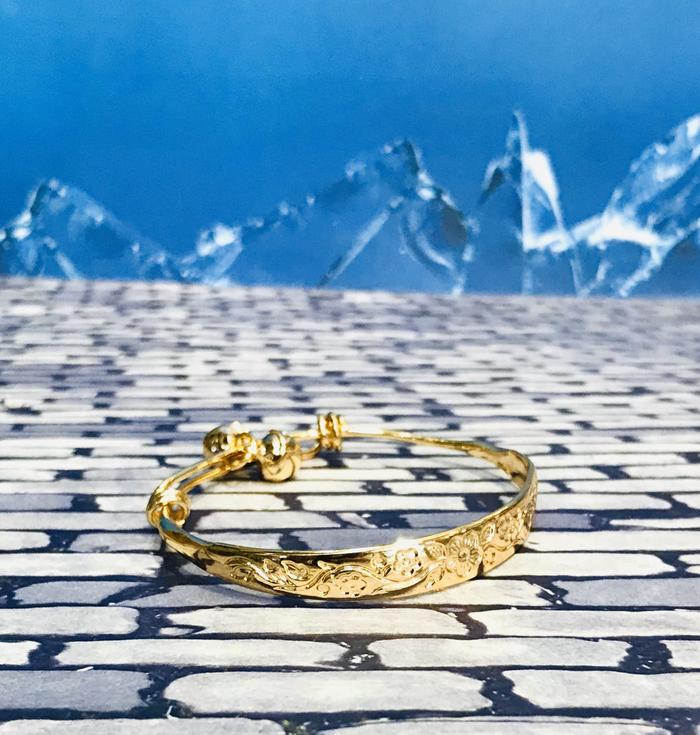 Gelang anak lapis emas / gelang anak / gelang replika emas /gelang