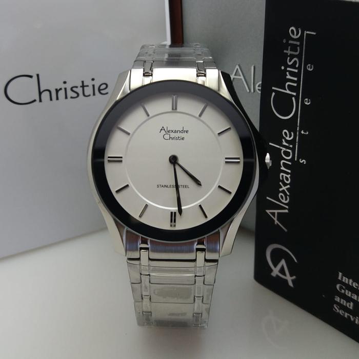 Alexandre Christie AC 8605 MH BSSSL Silver Dial Stainless Steel Strap
