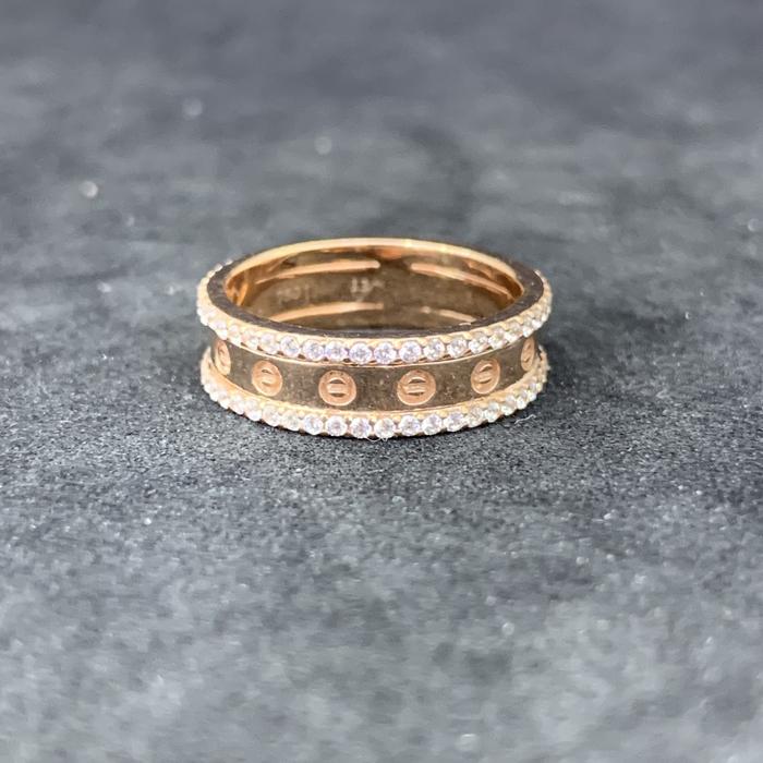 Cincin Emas ITALY Rose Gold 750