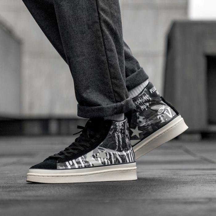 Converse x Pleasures Pro Leather Mid “Black”
