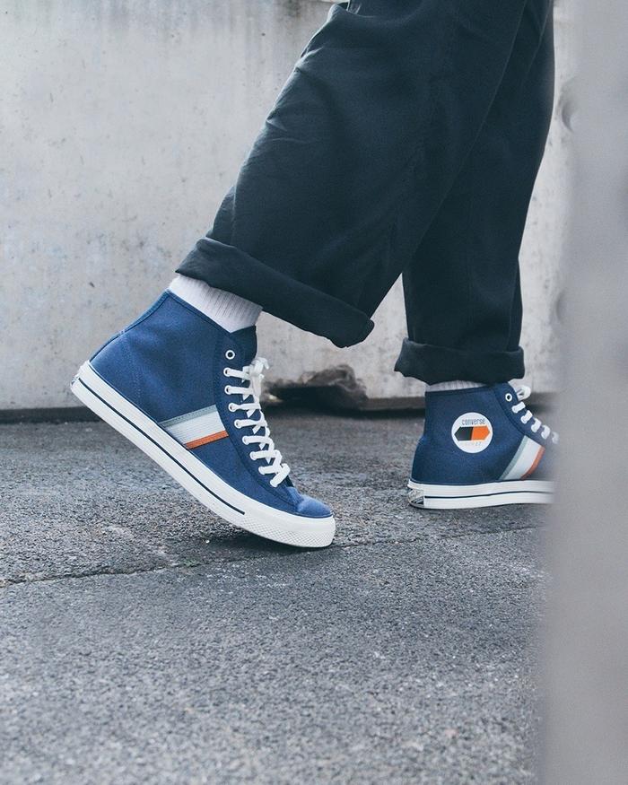 Converse Player Leather Hi “Navy”
