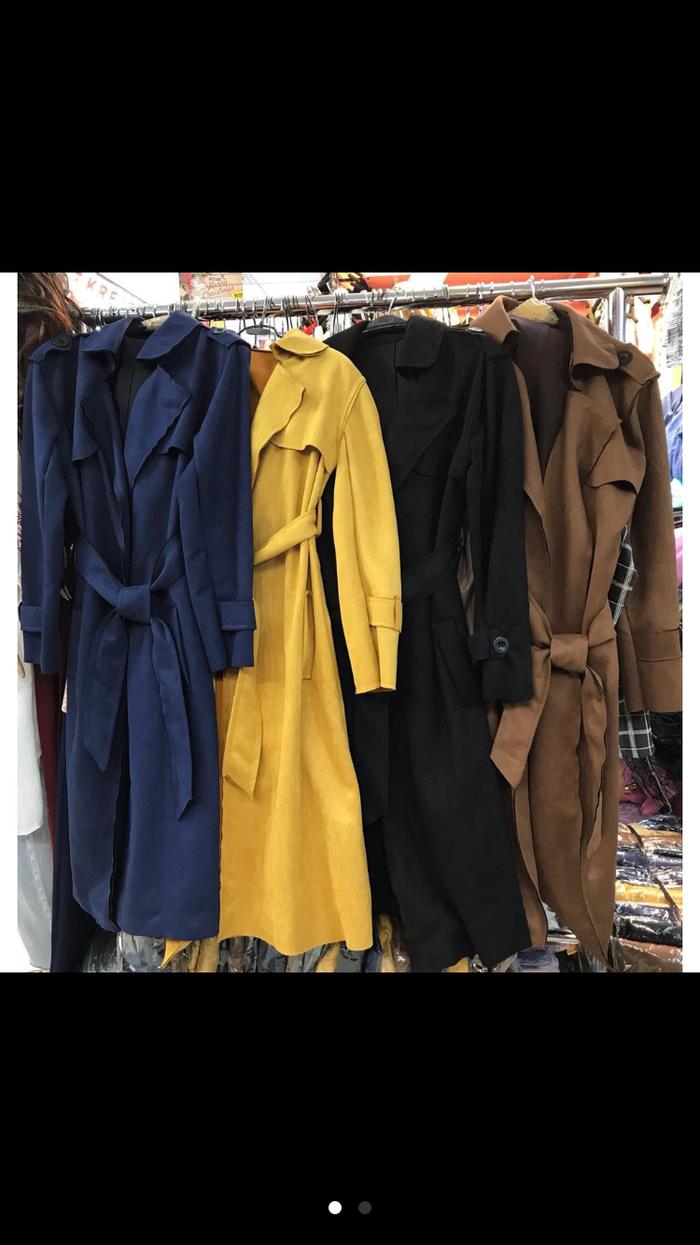 Long coat suede import