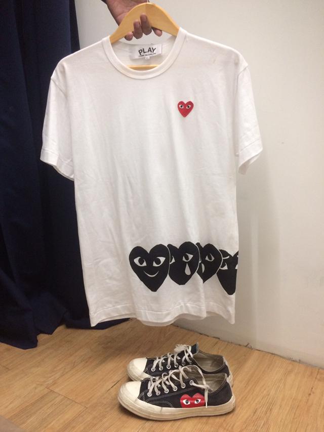 Converse CDG Low Black & CDG Shirt