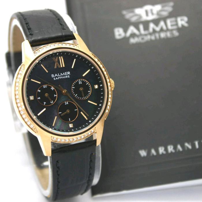 Jam Tangan Wanita BALMER 8116 B8116 ORIGINAL Kaca Sapphire Anti Gores Watches Kulit