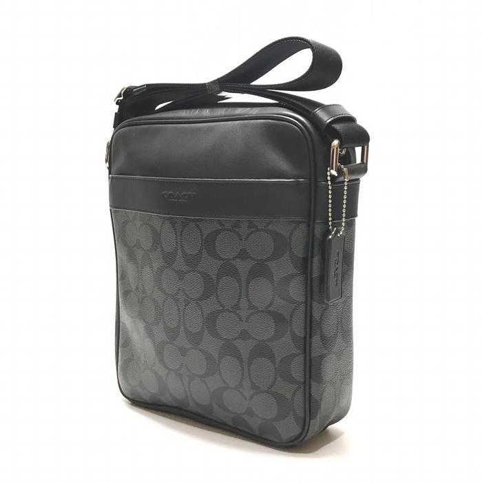 Coach F54788 Flight Bag Signature PVC (Charcoal-Black)
