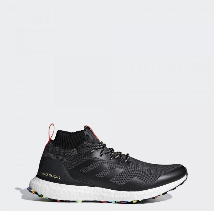 Adidas ultraboost mid shoes black orange