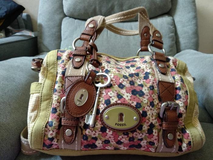 Fossil Maddox Satchel Ditsy Large