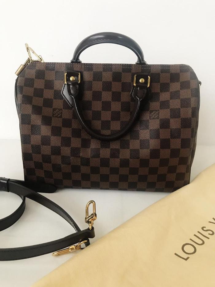 Preloved Lv Bandou 30 Damier 2014