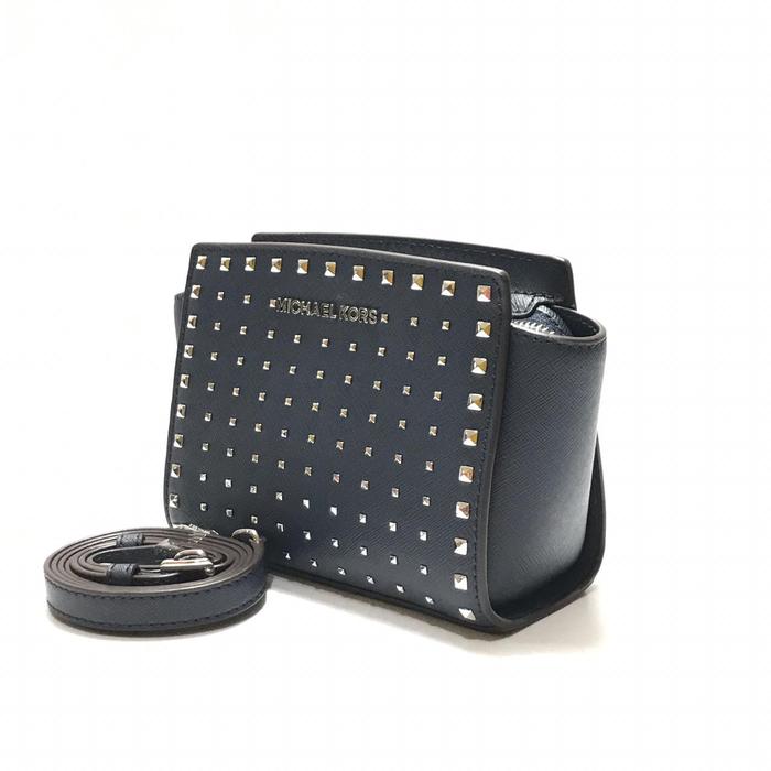 MK Selma Stud Mini Crossbody (Navy)