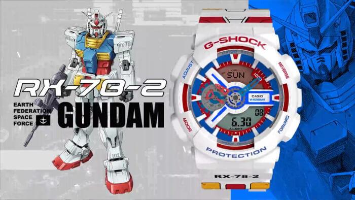 Casio Gshock Gundam 40Th Aniv GA 110TR-7APRGD RX-78-2 Gundam