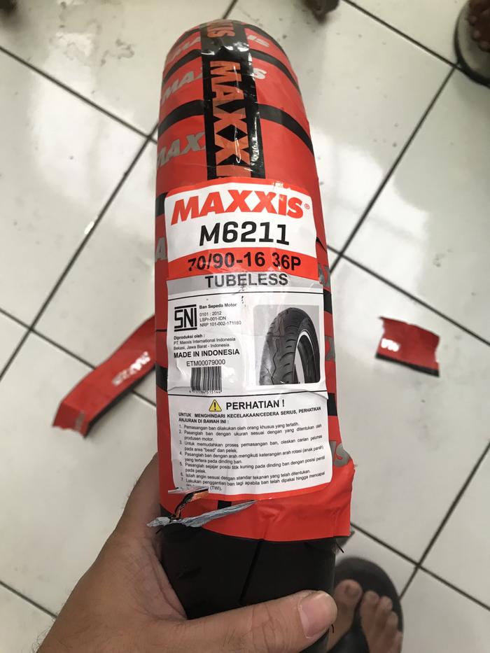 MAXXIS 70/90-16 M6211 TUBELES BAN MOTOR SKYWAVE NUOVO VELG RING 16