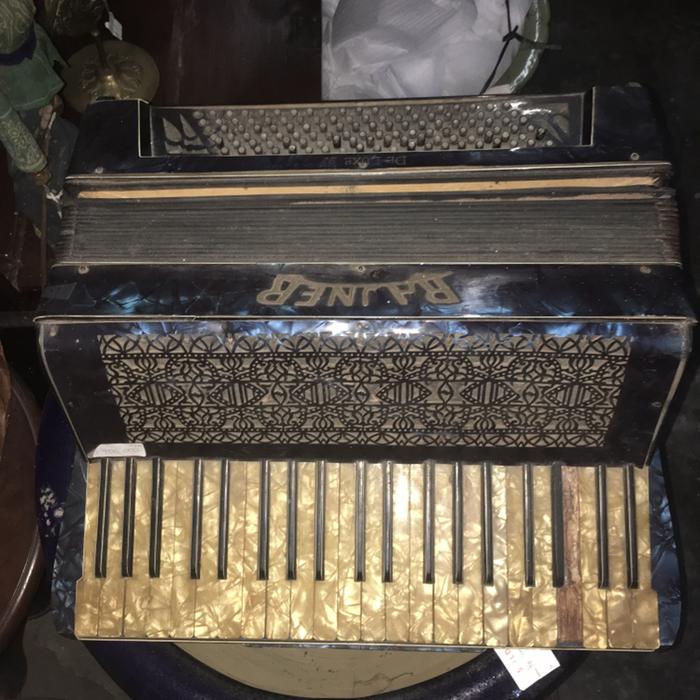 Vintage Accordion Germany Rauner Blue 1940