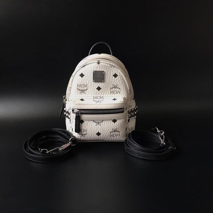 Preloved MCM Bebeboo Mini backpack white