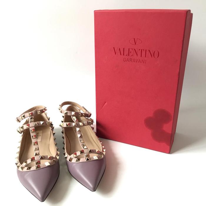 Preloved Valentino rockstud flat