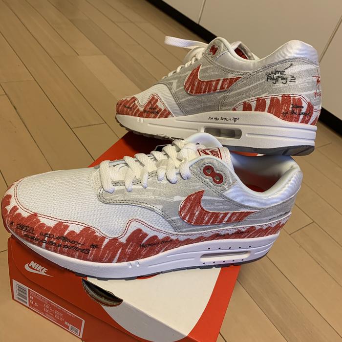 NIKE AIR MAX 1 SKETCH TO SHELF RED - READY STOCK!!!