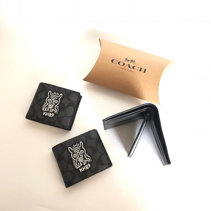 Coach wallet black varsity