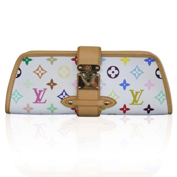 Preloved Authentic LV Shirley Murakami Multicolor Monogram Clutch Bag